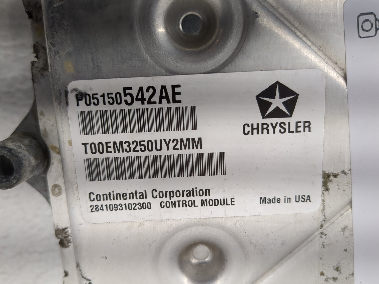 2011 Jeep Patriot PCM Engine Control Computer ECU ECM PCU OEM P/N:P05150542AE T00EM3250UY2MM, P68066884AA Fits Fits 2012 OEM
