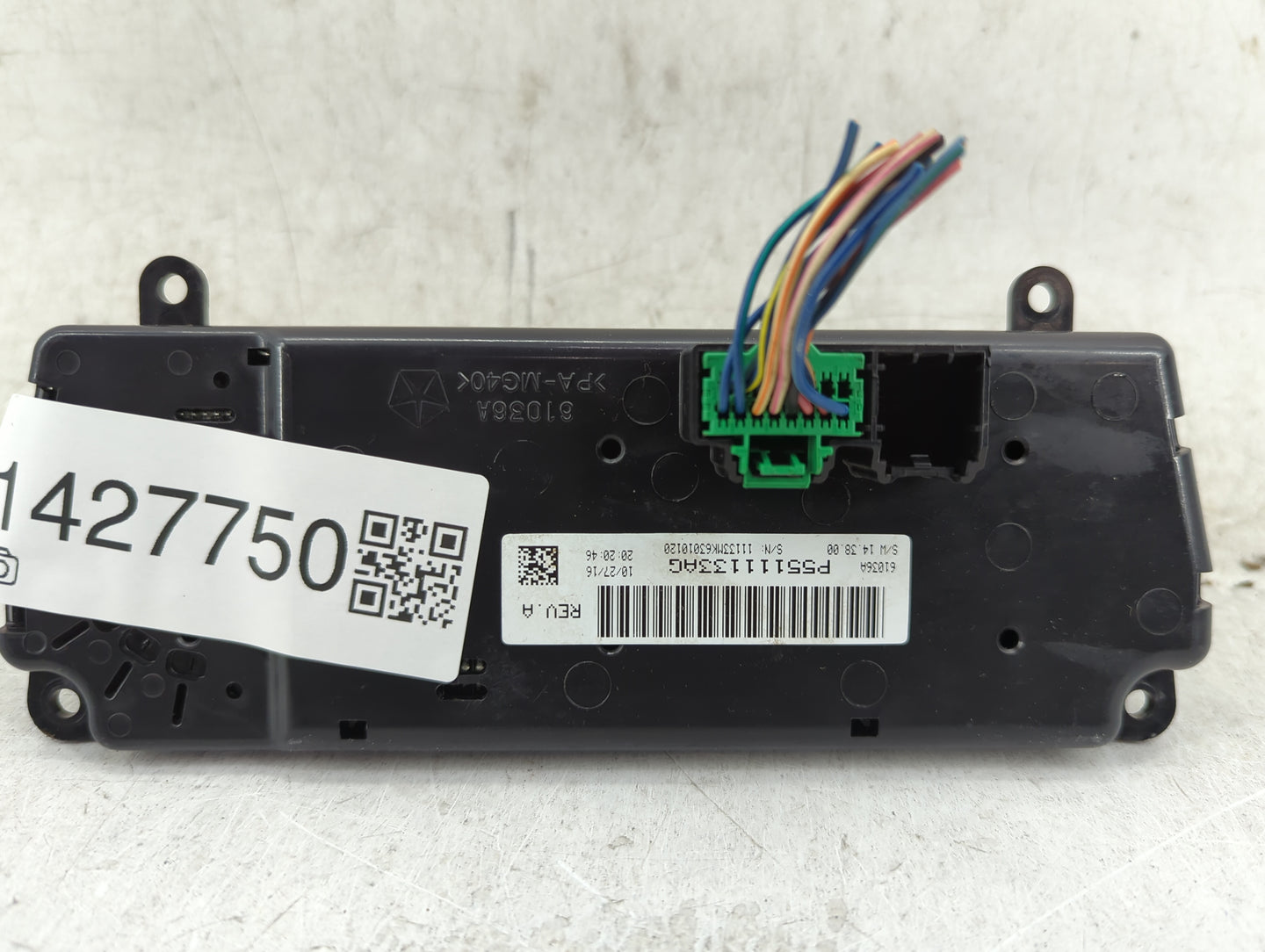 2011-2017 Jeep Patriot Climate Control Module Temperature AC/Heater Replacement P/N:P55111133AG Fits OEM Used Auto Parts - O