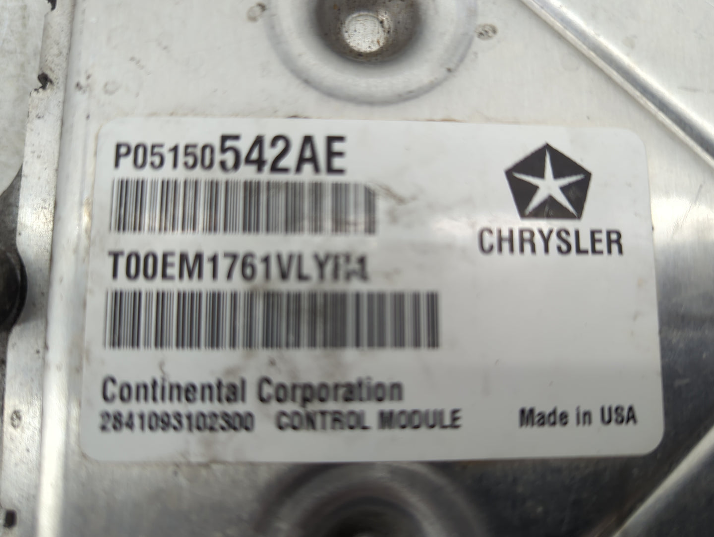 2011 Jeep Patriot PCM Engine Control Computer ECU ECM PCU OEM P/N:P05150542AE P68088808AD, T00EM1761VLYH Fits Fits 2012 OEM 
