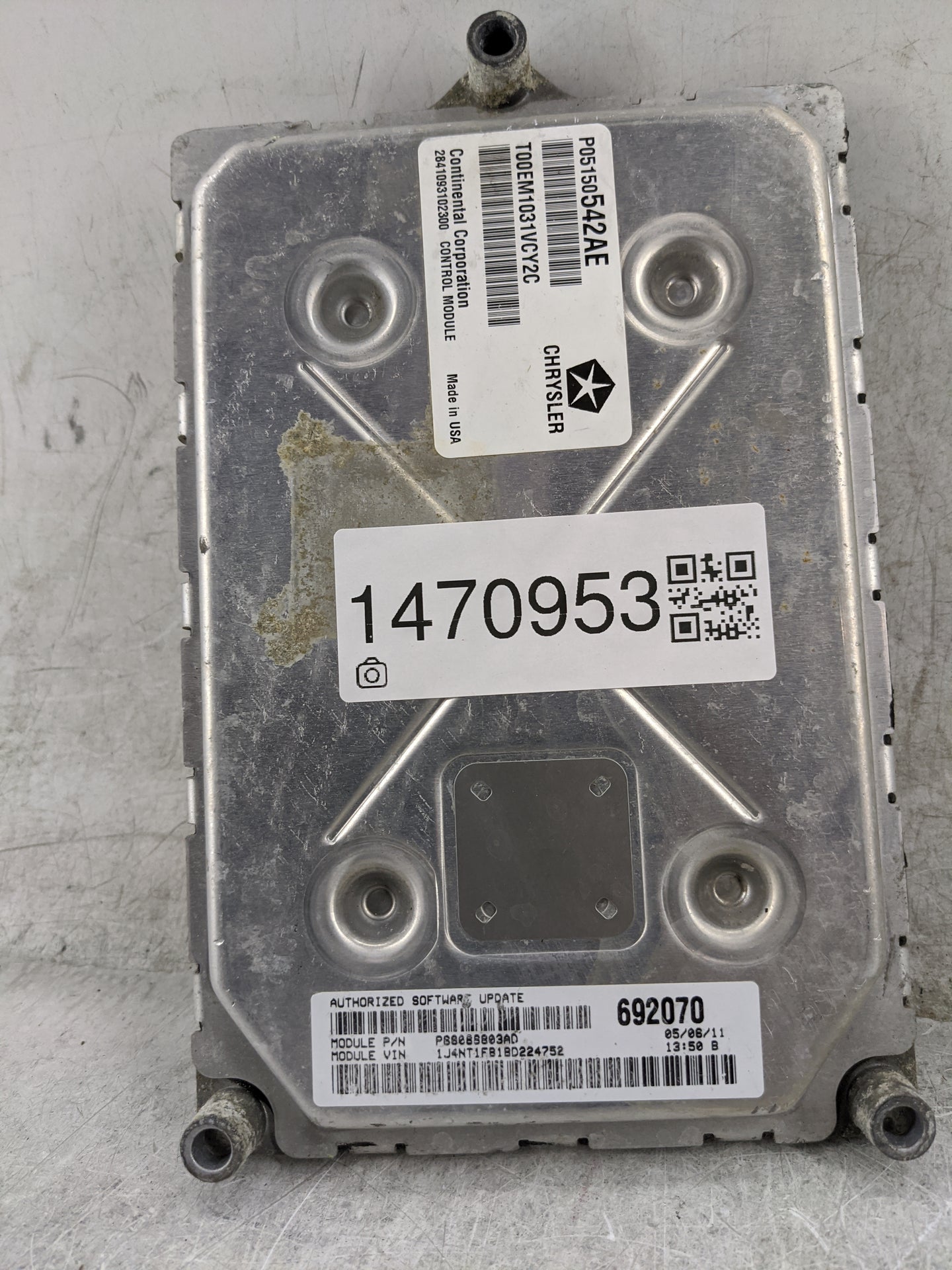 2011 Jeep Patriot PCM Engine Control Computer ECU ECM PCU OEM P/N:P05150542AE T00EM1031VCY2C, P68089803AD Fits Fits 2012 OEM