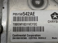 2011 Jeep Patriot PCM Engine Control Computer ECU ECM PCU OEM P/N:P05150542AE T00EM1031VCY2C, P68089803AD Fits Fits 2012 OEM