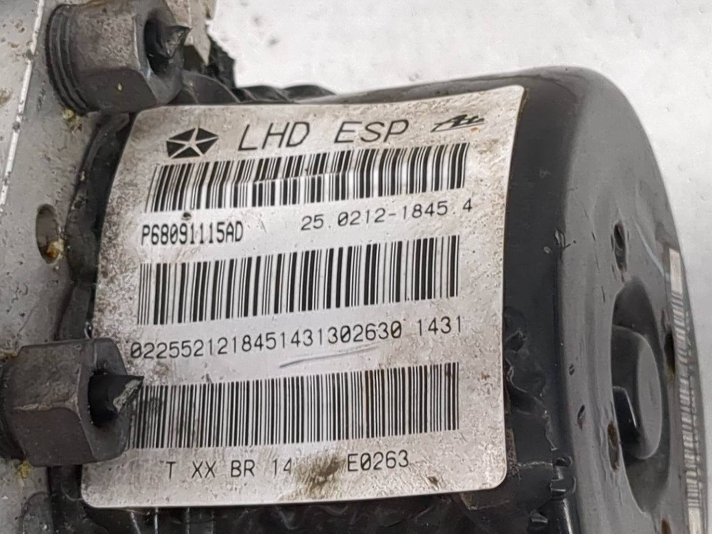 2010-2013 Jeep Patriot ABS Pump Control Module Replacement P/N:P68091115AD 25.0212-1845.4, BD251034 Fits Fits 2010 2011 2012