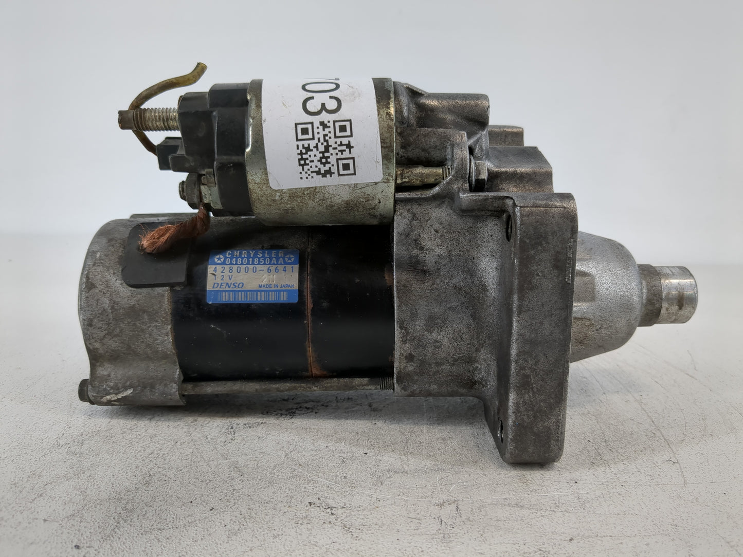 2009-2011 Jeep Wrangler Car Starter Motor Solenoid OEM P/N:428000-6641 04801850AA Fits Fits 2009 2010 2011 OEM Used Auto Par