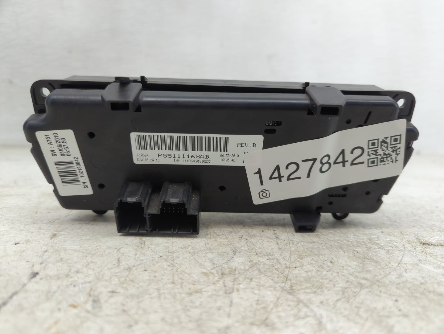 2011-2013 Jeep Wrangler Climate Control Module Temperature AC/Heater Replacement P/N:P55111168AB Fits Fits 2011 2012 2013 OE