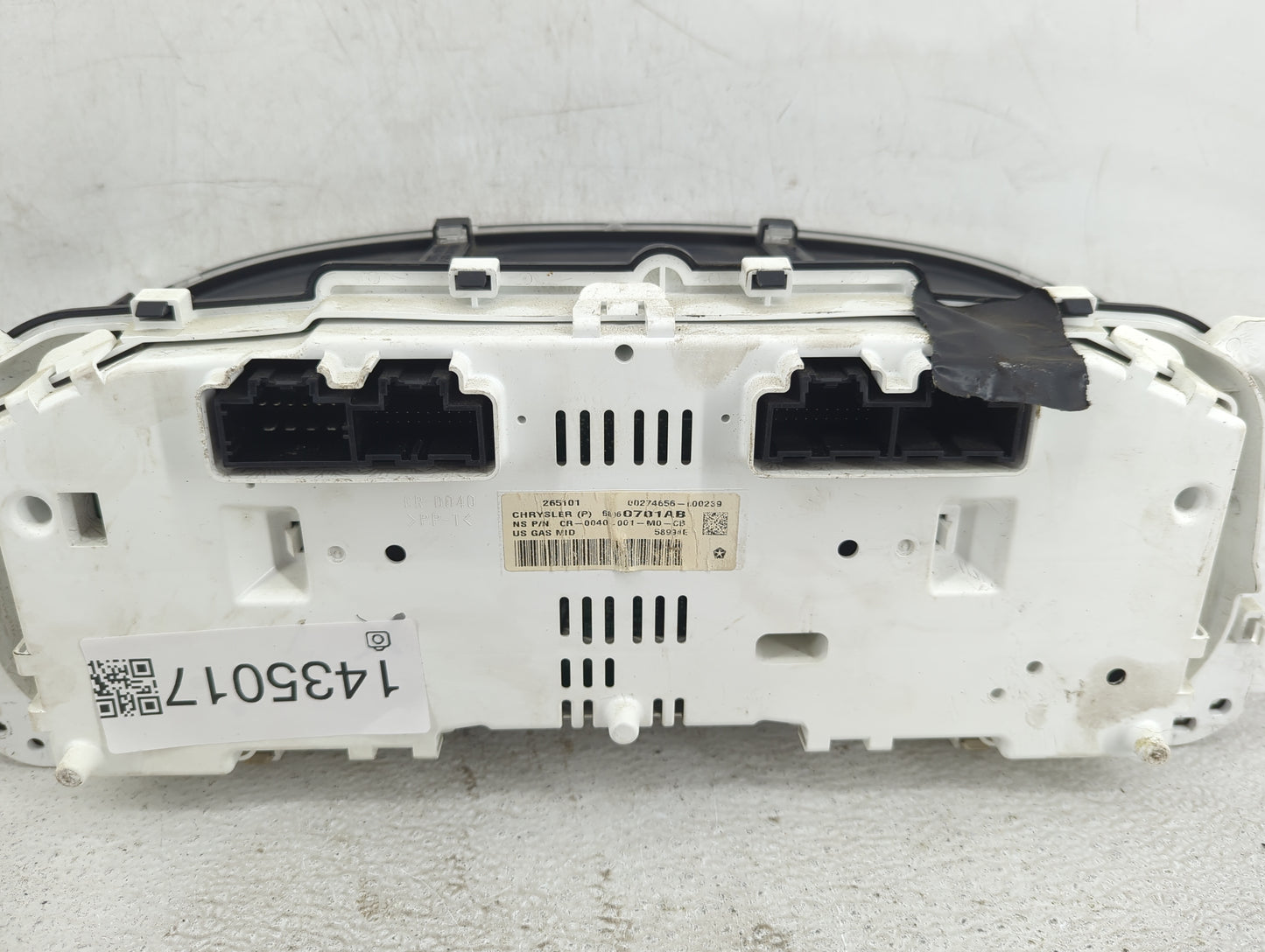 2011 Jeep Wrangler Instrument Cluster Speedometer Gauges P/N:P68078701AB CR-0040-001-M0-CB, 265101, 00274656-100239 Fits OEM