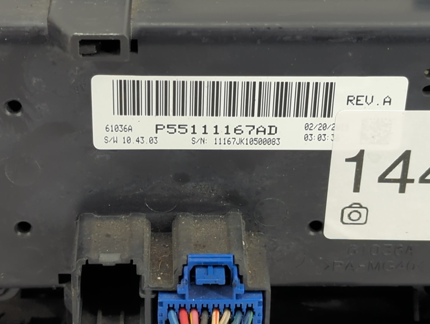 2011-2013 Jeep Wrangler Climate Control Module Temperature AC/Heater Replacement P/N:P55111167AD Fits Fits 2011 2012 2013 OE
