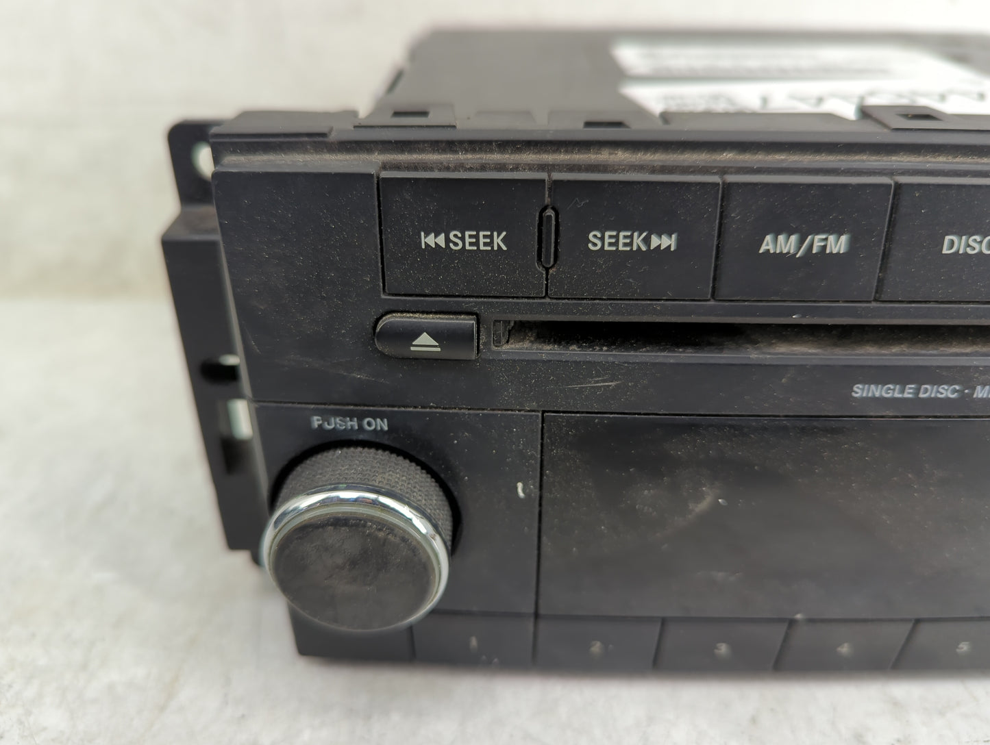 2009-2011 Jeep Wrangler Radio AM FM Cd Player Receiver Replacement P/N:P05091224AD P05091224AO Fits Fits 2008 2009 2010 2011