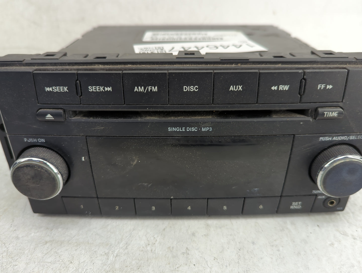 2009-2011 Jeep Wrangler Radio AM FM Cd Player Receiver Replacement P/N:P05091224AD P05091224AO Fits Fits 2008 2009 2010 2011
