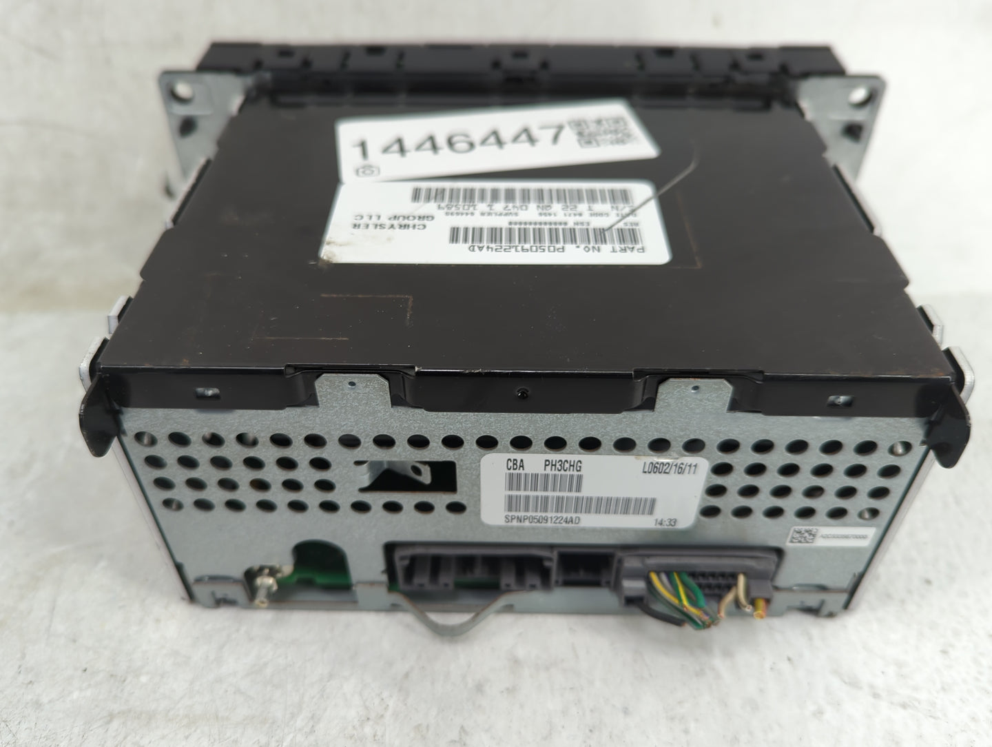 2009-2011 Jeep Wrangler Radio AM FM Cd Player Receiver Replacement P/N:P05091224AD P05091224AO Fits Fits 2008 2009 2010 2011