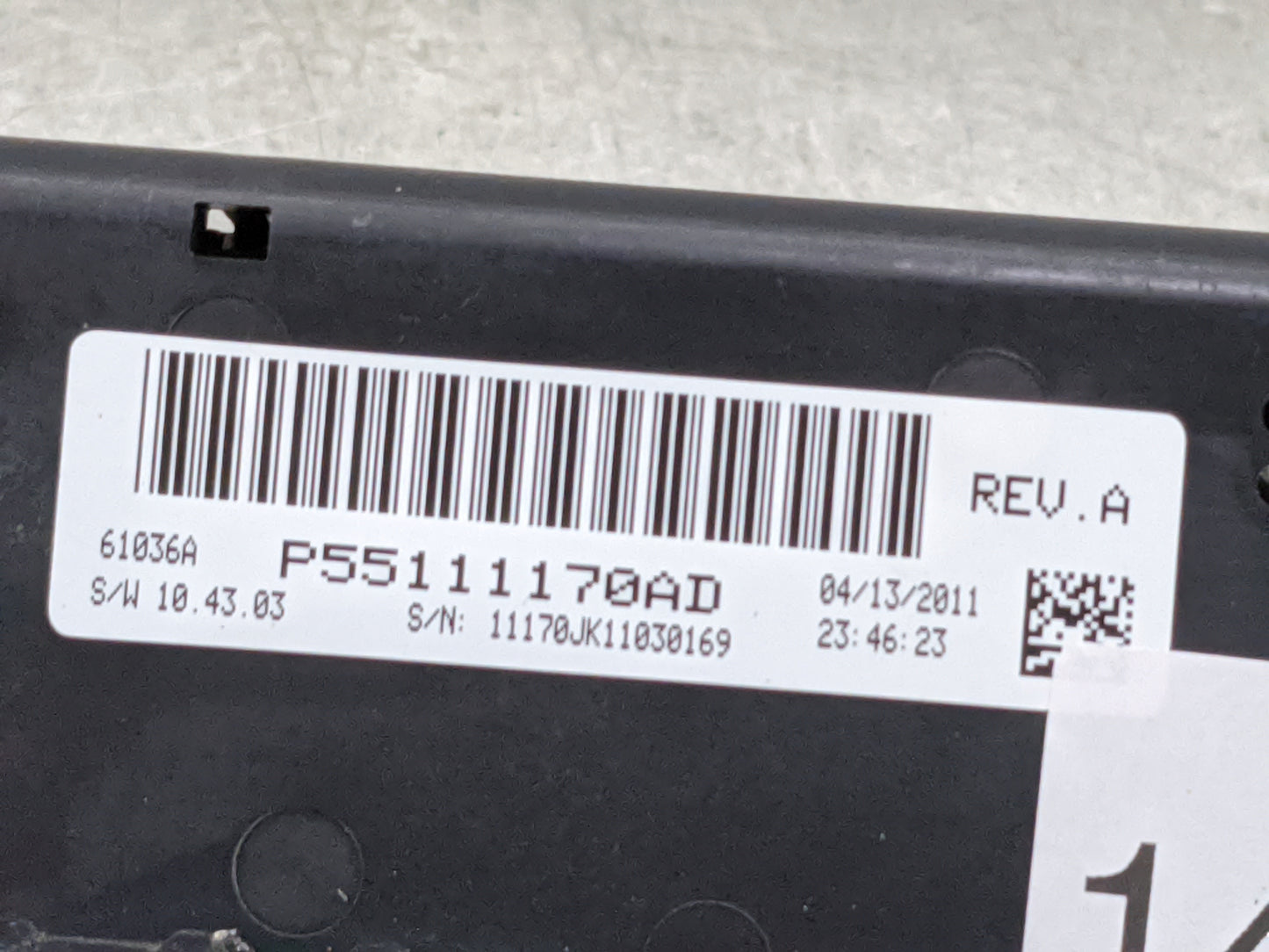 2011-2013 Jeep Wrangler Climate Control Module Temperature AC/Heater Replacement P/N:P55111170AD Fits Fits 2011 2012 2013 OE