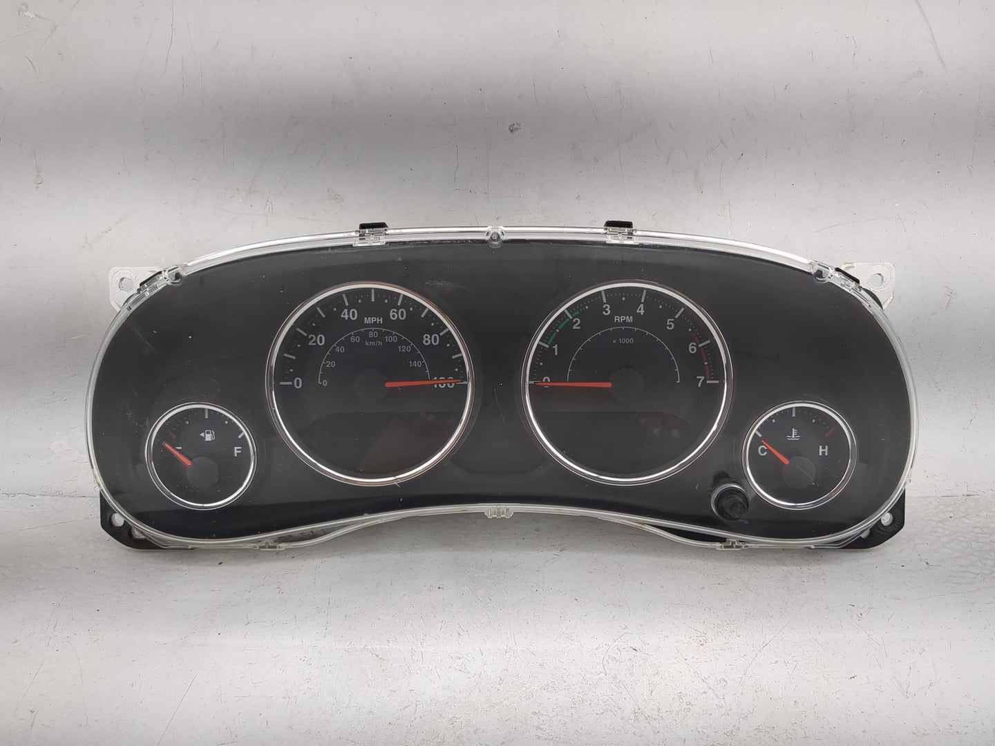 2011 Jeep Wrangler Instrument Cluster Speedometer Gauges P/N:68060701AB CR-0040-001-M0-CB Miles: Fits OEM Used Auto Parts - 