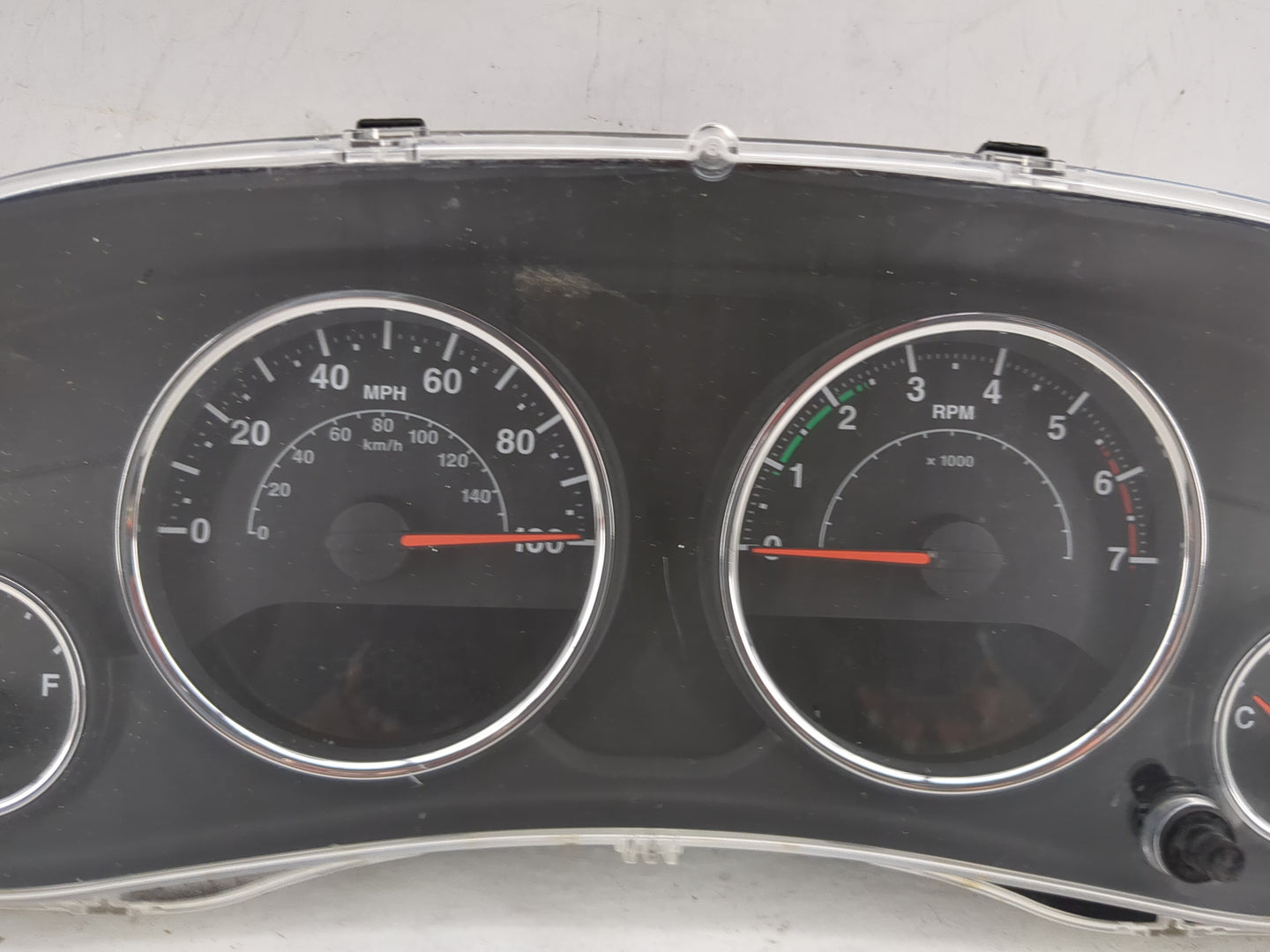 2011 Jeep Wrangler Instrument Cluster Speedometer Gauges P/N:68060701AB CR-0040-001-M0-CB Miles: Fits OEM Used Auto Parts - 
