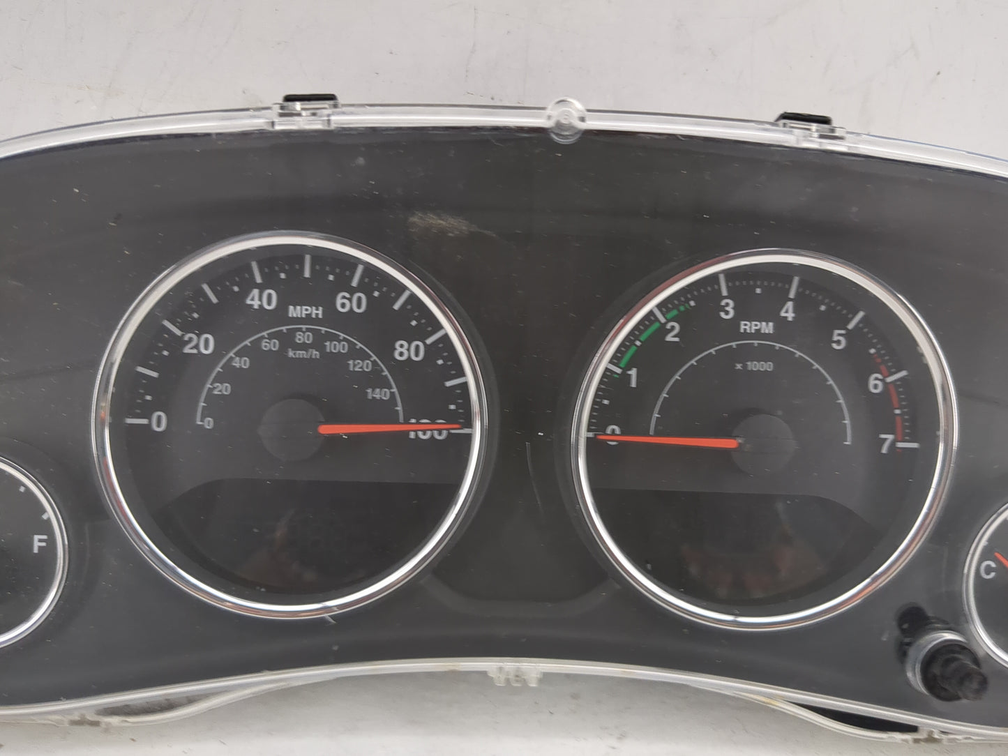2011 Jeep Wrangler Instrument Cluster Speedometer Gauges P/N:68060701AB CR-0040-001-M0-CB Miles: Fits OEM Used Auto Parts - 