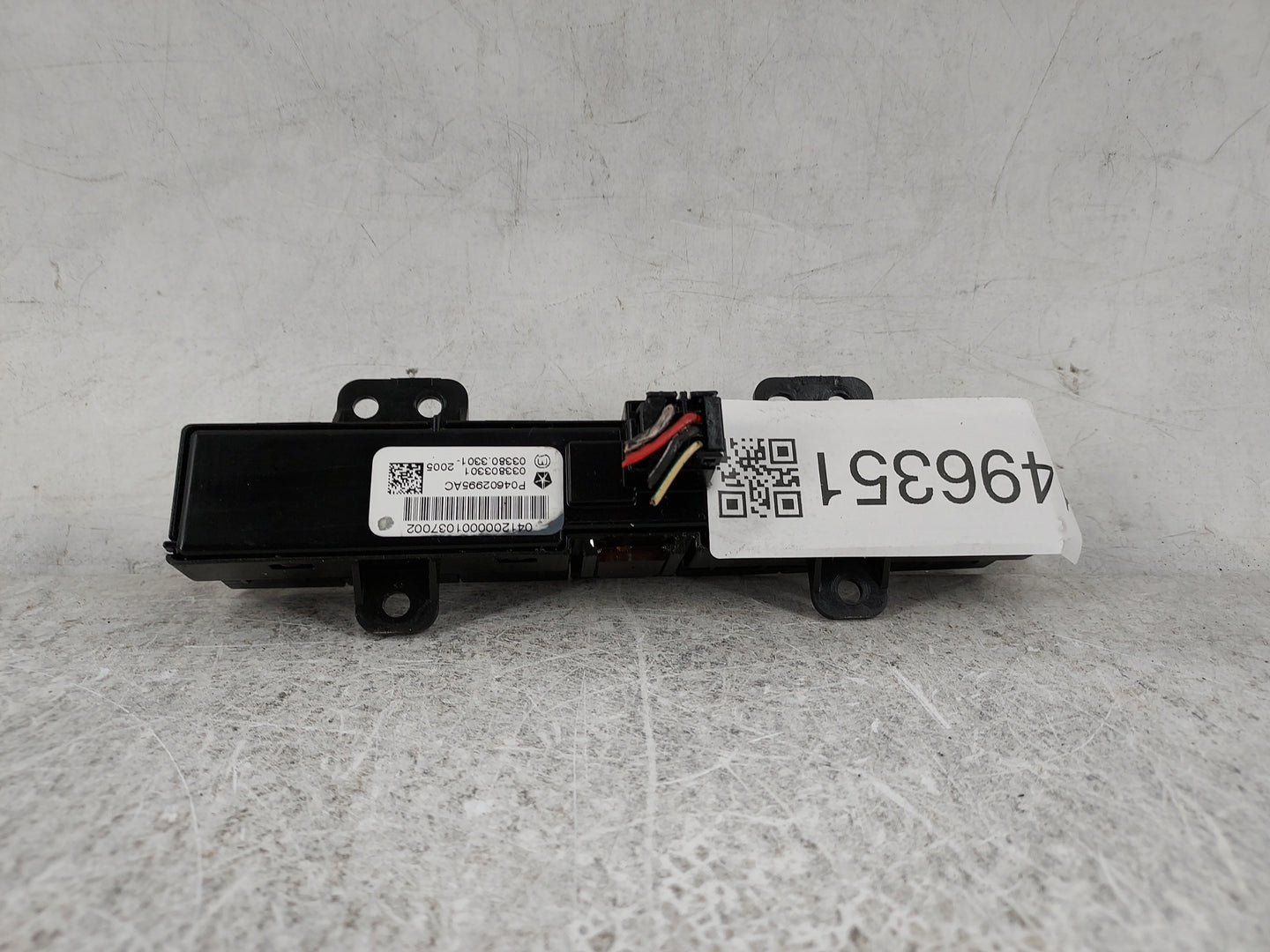 2011 Jeep Wrangler Hazard Switch P04602995ac - Oemusedautoparts1.com