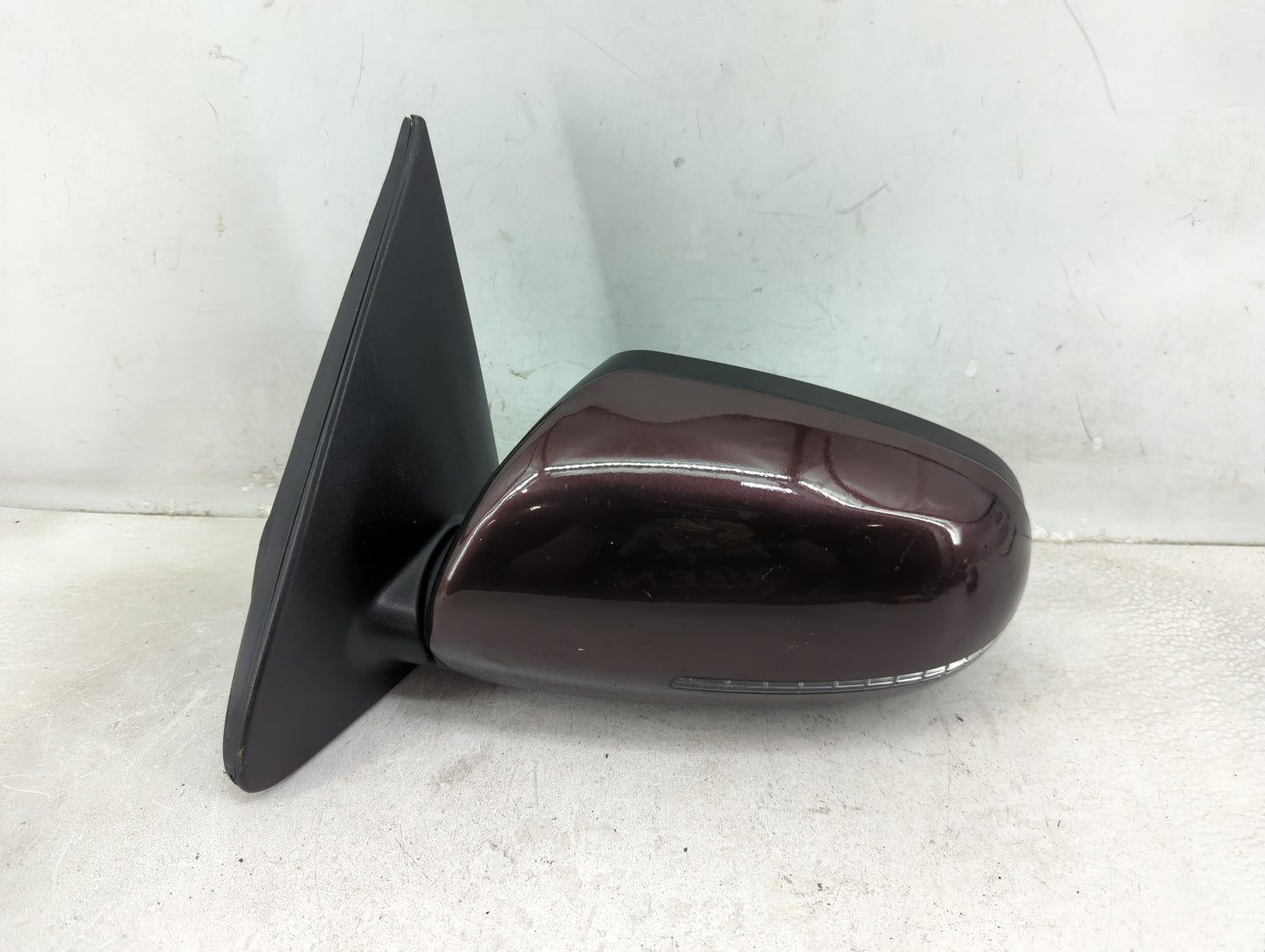 2011-2013 Kia Forte Driver Left Side View Power Door Mirror Burgundy - Oemusedautoparts1.com