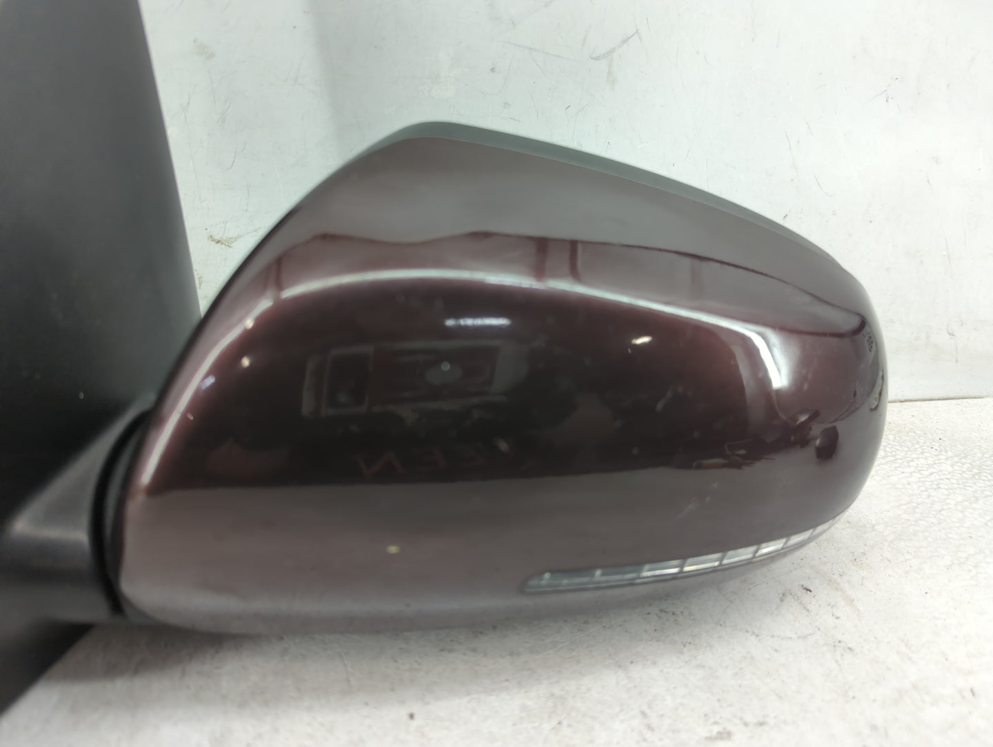 2011-2013 Kia Forte Driver Left Side View Power Door Mirror Burgundy - Oemusedautoparts1.com