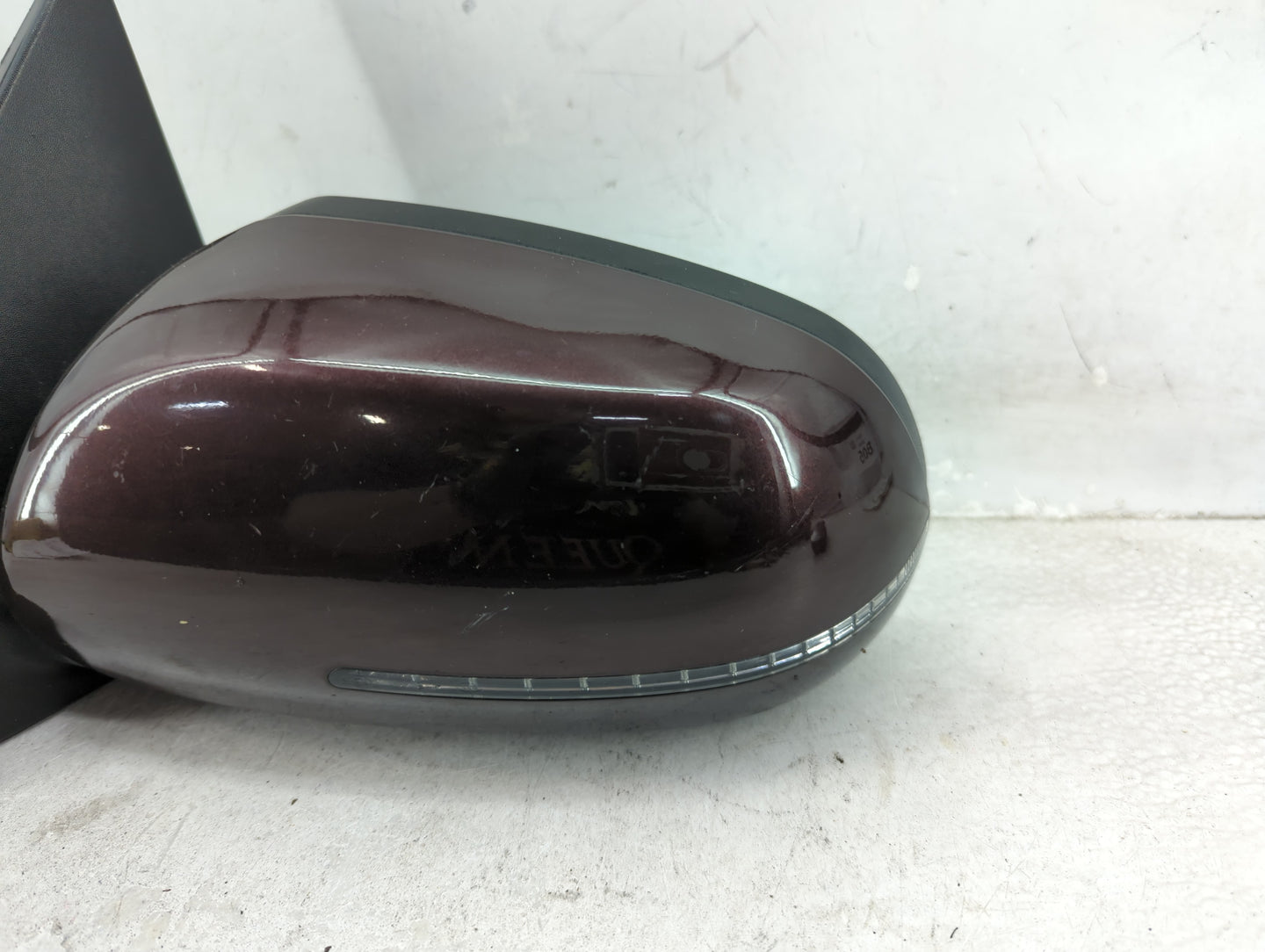 2011-2013 Kia Forte Driver Left Side View Power Door Mirror Burgundy - Oemusedautoparts1.com