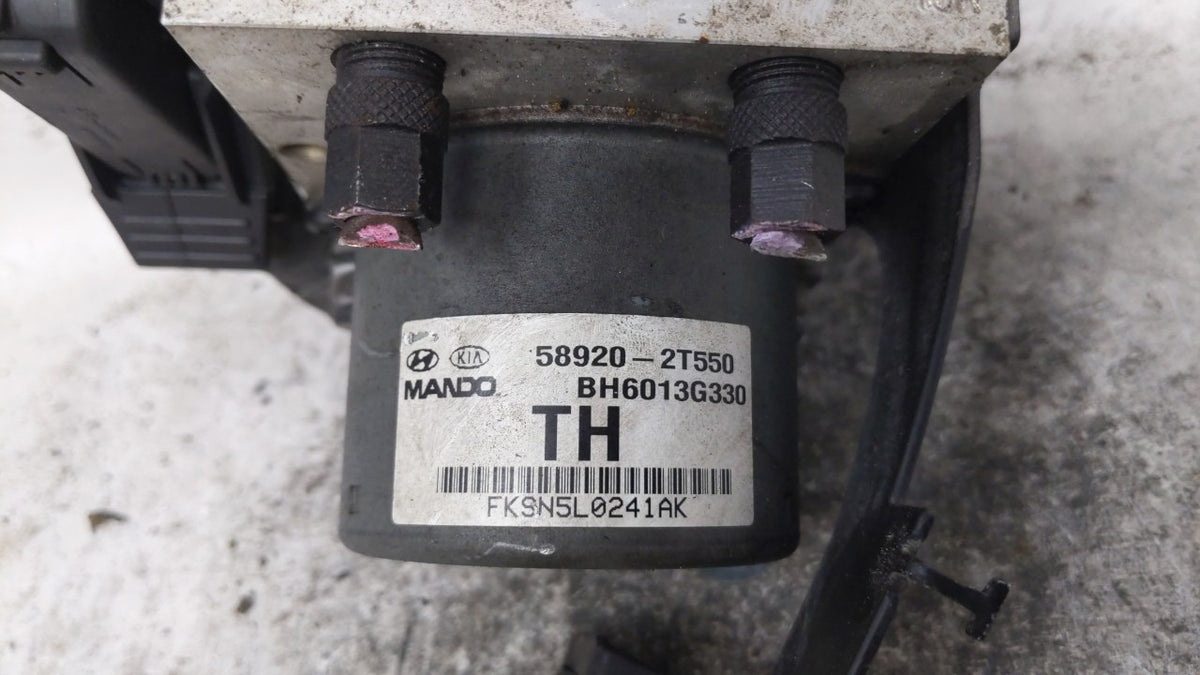 2011-2013 Kia Optima Anti-Lock Brake ABS Pump Module Actuator OEM P/N:58920-2T550 Fits Fits 2011 2012 2013 OEM Used Auto Par