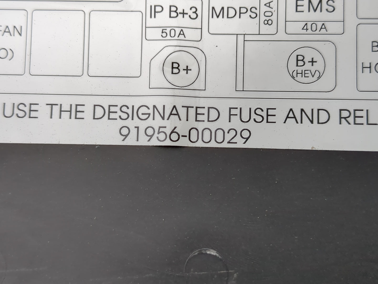 2011-2013 Kia Optima Fusebox Fuse Box Panel Relay Module P/N:91956-00029 Fits Fits 2011 2012 2013 OEM Used Auto Parts - Oemu