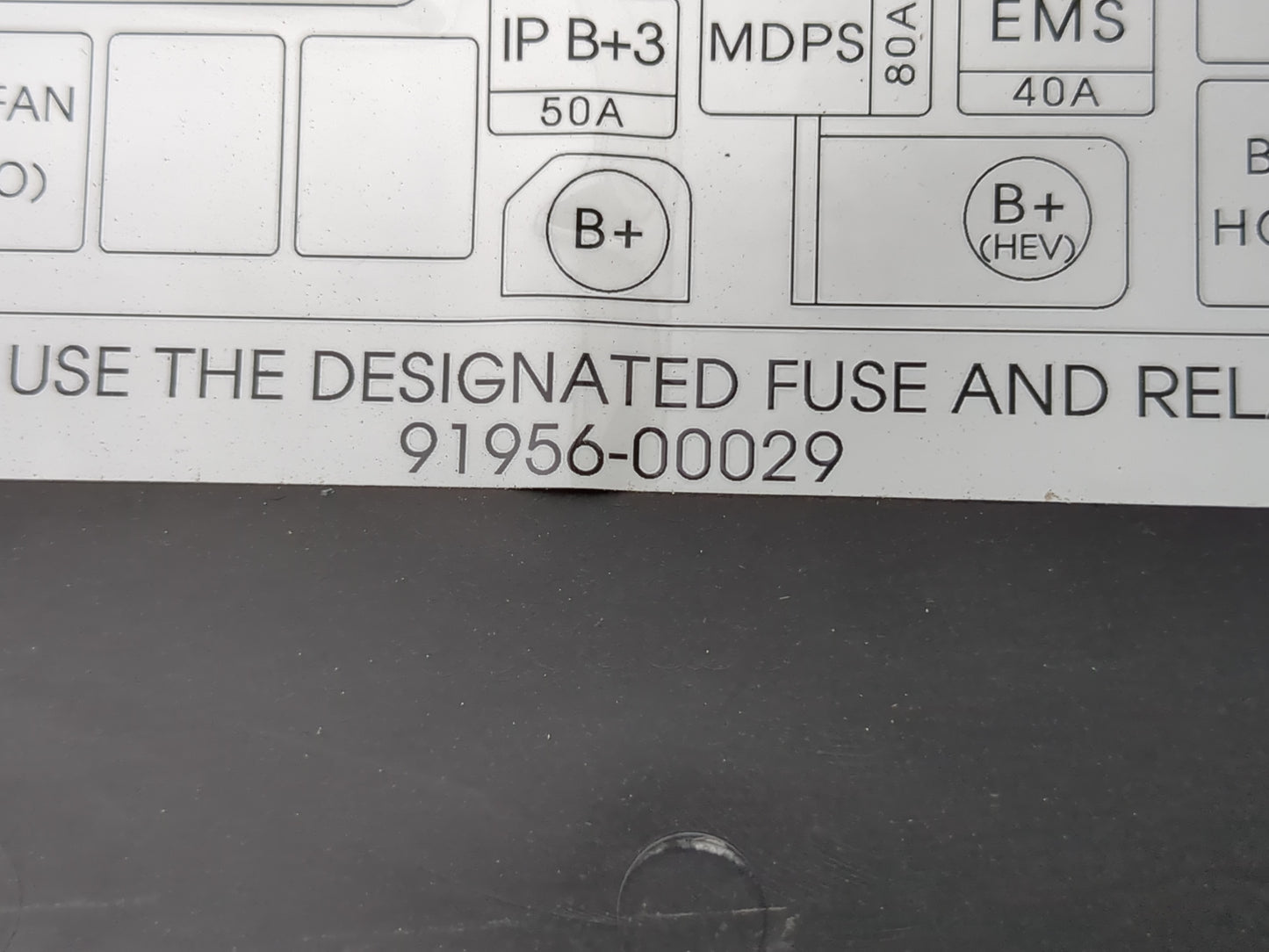 2011-2013 Kia Optima Fusebox Fuse Box Panel Relay Module P/N:91956-00029 Fits Fits 2011 2012 2013 OEM Used Auto Parts - Oemu