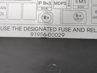 2011-2013 Kia Optima Fusebox Fuse Box Panel Relay Module P/N:91956-00029 Fits Fits 2011 2012 2013 OEM Used Auto Parts - Oemu