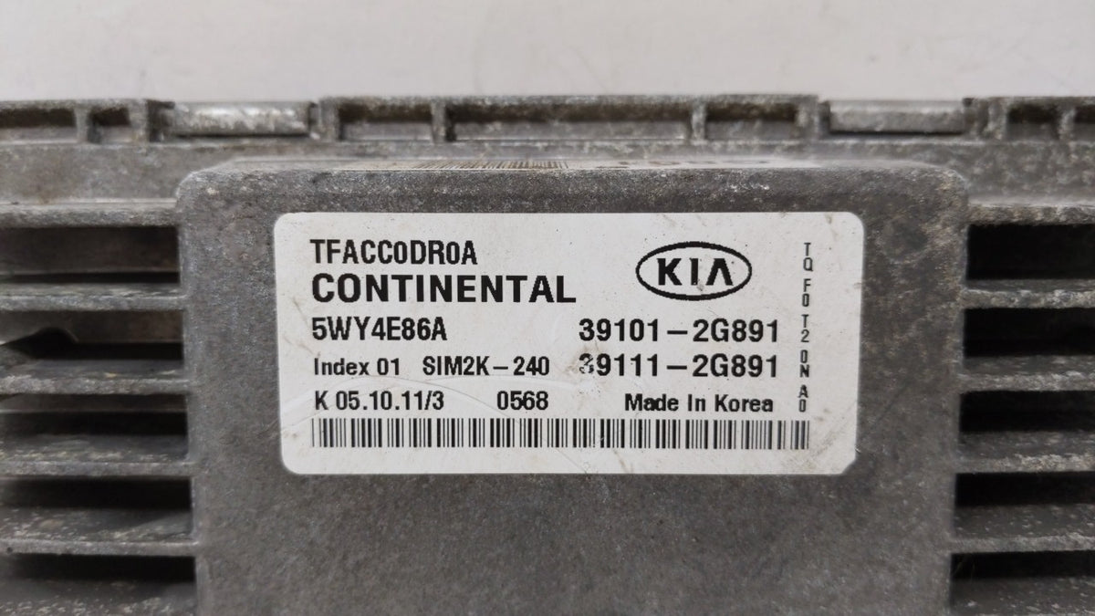 2011-2013 Kia Optima PCM Engine Control Computer ECU ECM PCU OEM P/N:39101-2G893 39101-2G890, 39111-2G890 Fits 2011 2012 201