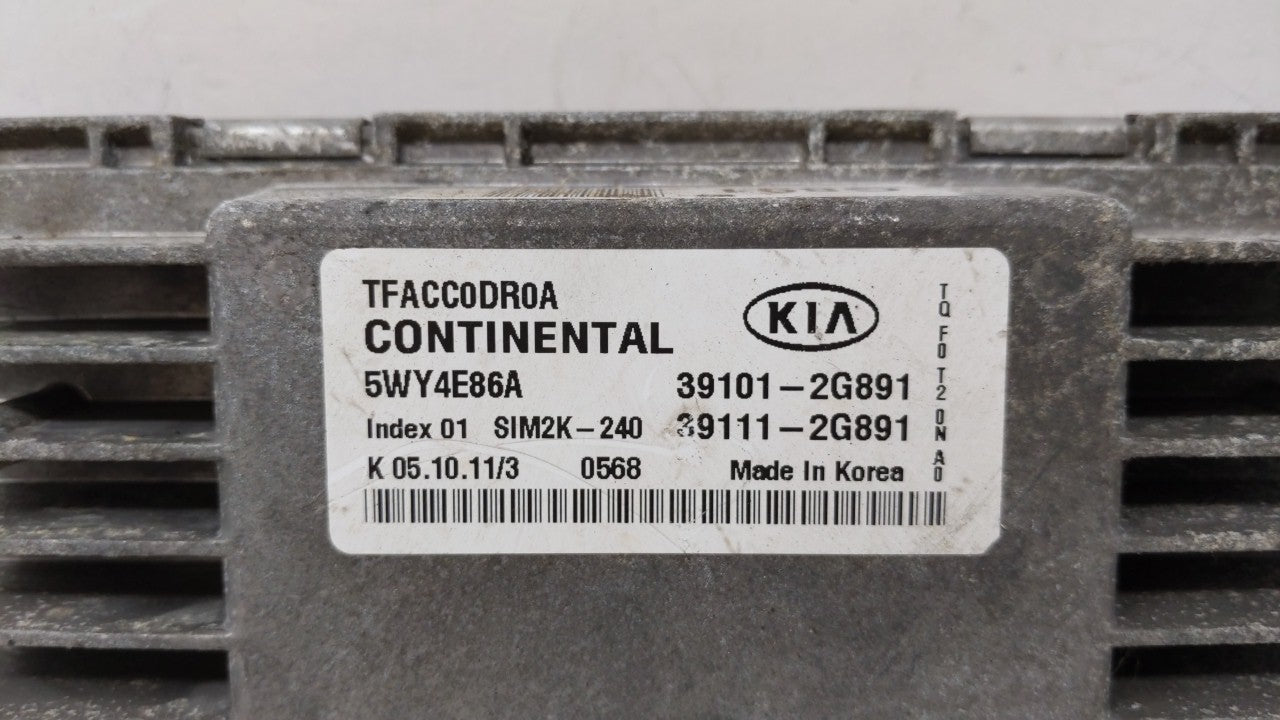 2011-2013 Kia Optima PCM Engine Control Computer ECU ECM PCU OEM P/N:39101-2G893 39101-2G890, 39111-2G890 Fits Fits 2011 201