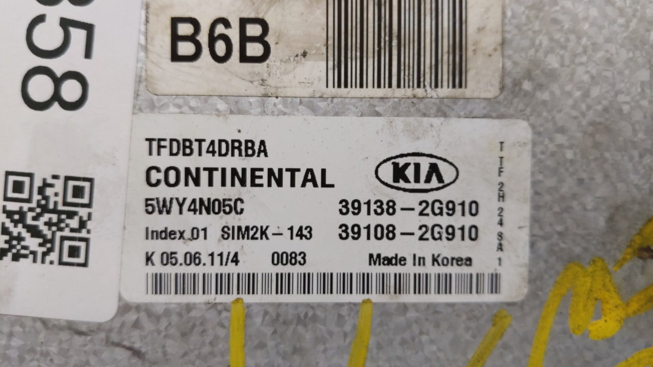 2011-2013 Kia Optima PCM Engine Control Computer ECU ECM PCU OEM P/N:39138-2G910 39108-2G910 Fits Fits 2011 2012 2013 OEM Us