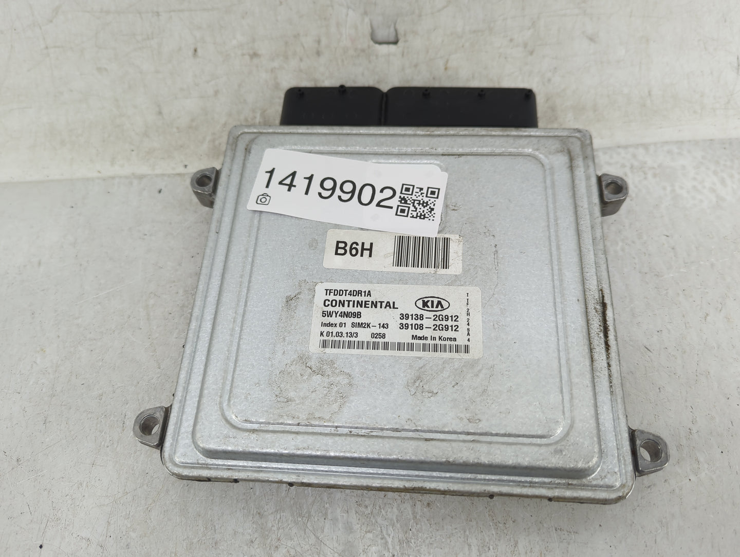 2011-2013 Kia Optima PCM Engine Control Computer ECU ECM PCU OEM P/N:39138-2G912 Fits Fits 2011 2012 2013 OEM Used Auto Part