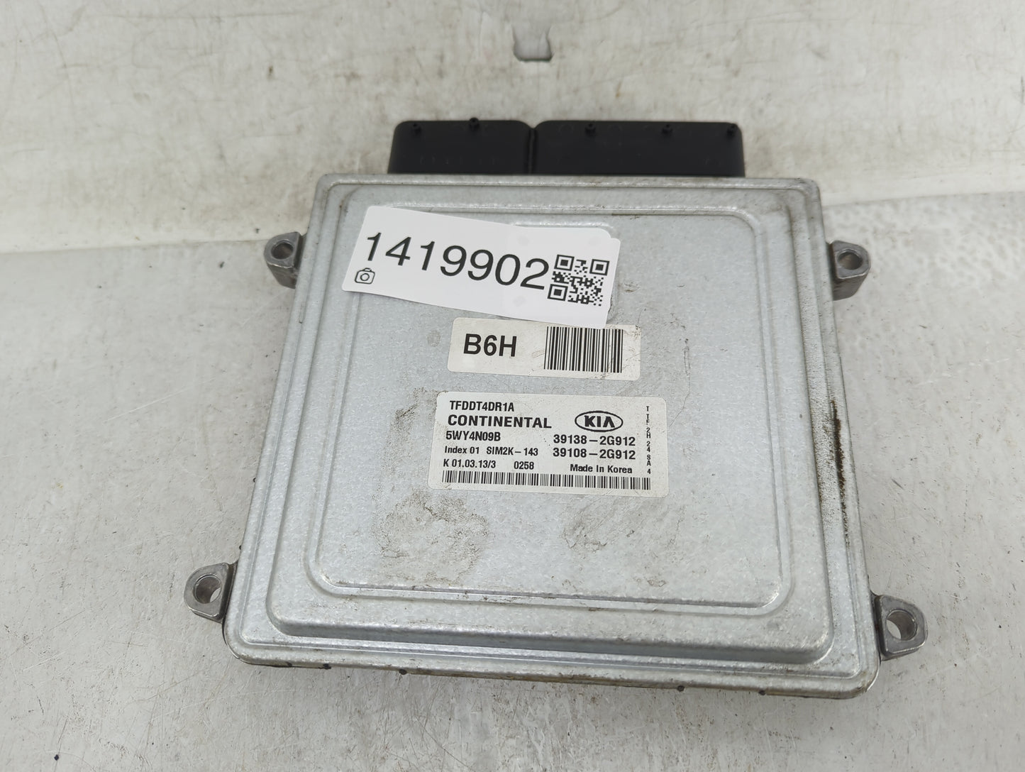 2011-2013 Kia Optima PCM Engine Control Computer ECU ECM PCU OEM P/N:39138-2G912 Fits Fits 2011 2012 2013 OEM Used Auto Part