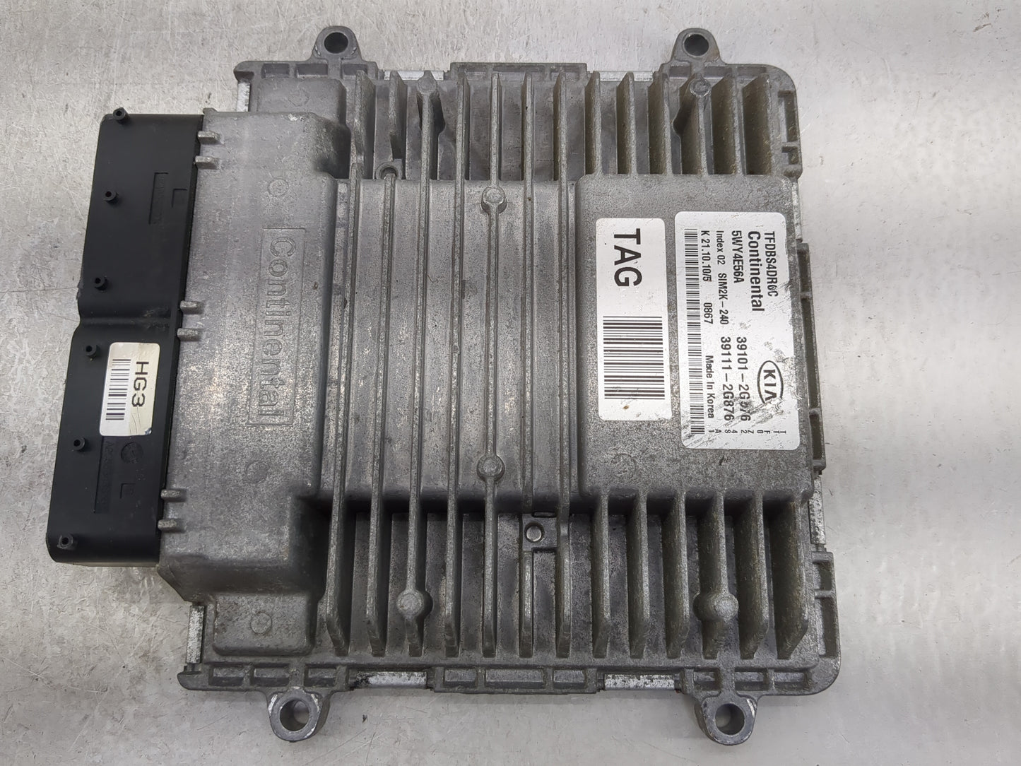 2011-2013 Kia Optima PCM Engine Control Computer ECU ECM PCU OEM P/N:39101-2G576 39111-2G876, 5WY4E56A Fits Fits 2011 2012 2