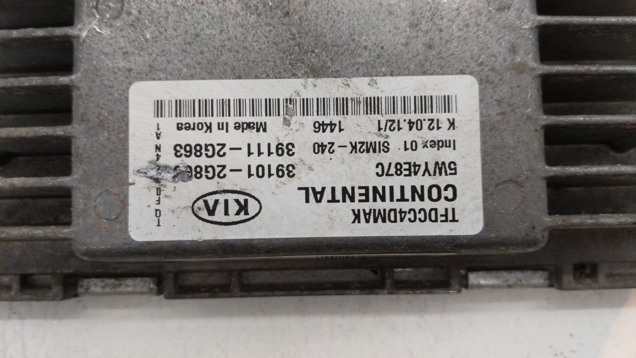 2011-2013 Kia Optima PCM Engine Control Computer ECU ECM PCU OEM P/N:39101-2G863 39111-2G863 Fits Fits 2011 2012 2013 OEM Us