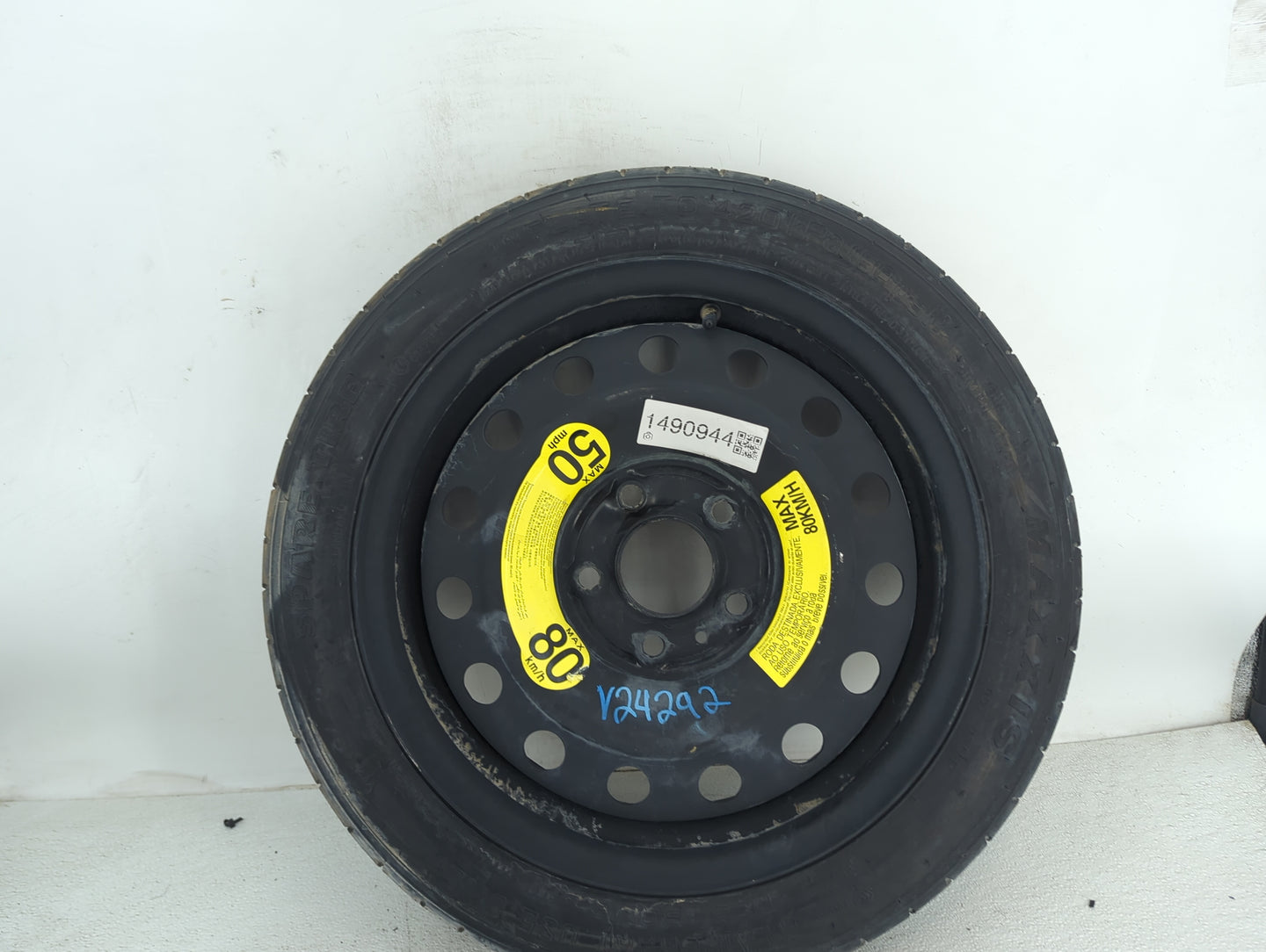 2011-2015 Kia Optima Spare Donut Tire Wheel Rim Oem 1490944 - Oemusedautoparts1.com