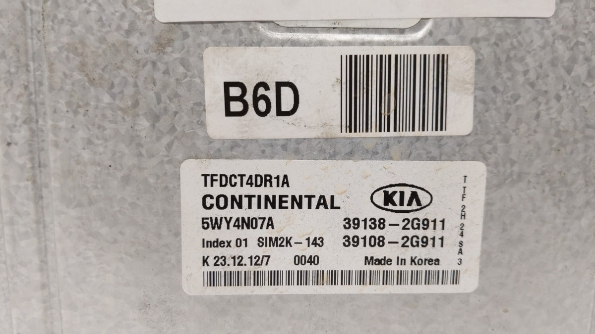 2011-2013 Kia Optima PCM Engine Control Computer ECU ECM PCU OEM P/N:39138-2G910 39108-2G910, 39138-2G911 Fits 2011 2012 201