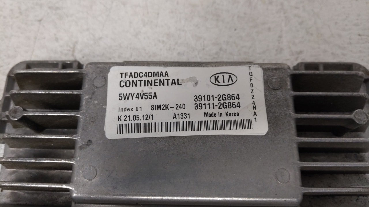 2011-2013 Kia Optima PCM Engine Control Computer ECU ECM PCU OEM P/N:39101-2G863 39111-2G863, 39101-2G864 Fits Fits 2011 201