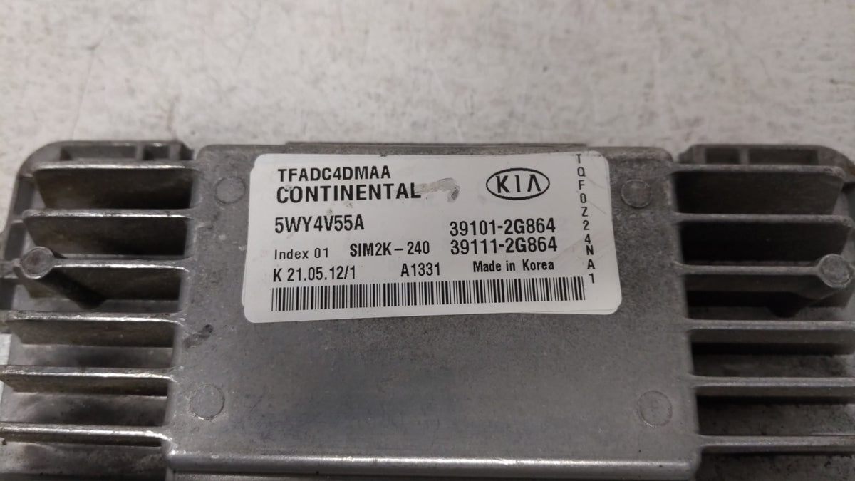 2011-2013 Kia Optima PCM Engine Control Computer ECU ECM PCU OEM P/N:39101-2G863 39111-2G863, 39101-2G864 Fits 2011 2012 201