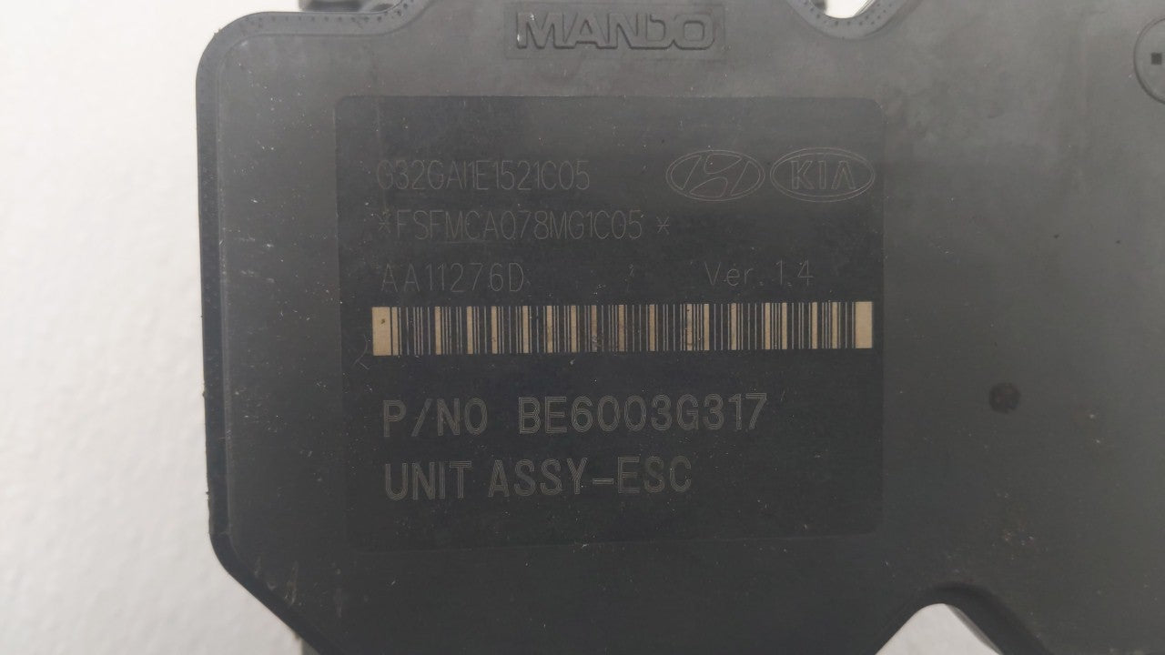 2011-2013 Kia Optima ABS Pump Control Module Replacement P/N:58920-2T550 BE6003G317 Fits Fits 2011 2012 2013 OEM Used Auto P