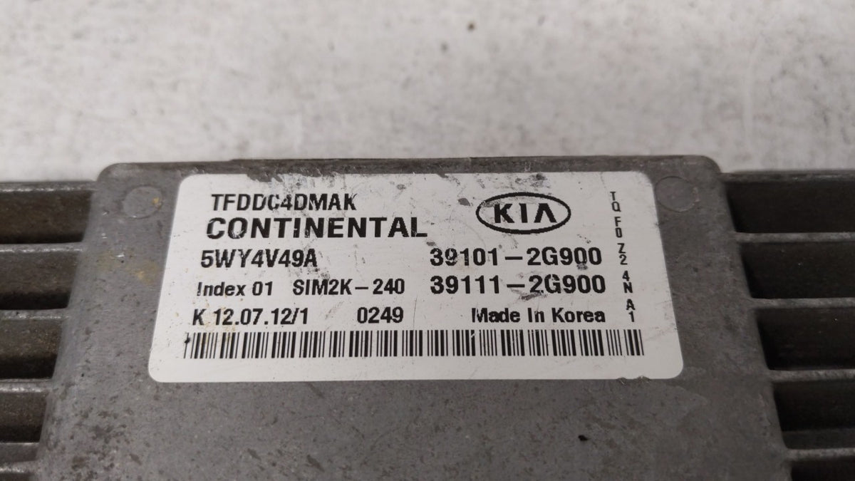 2011-2013 Kia Optima PCM Engine Control Computer ECU ECM PCU OEM P/N:39101-2G861 39111-2G861, 39101-2G869 Fits 2011 2012 201
