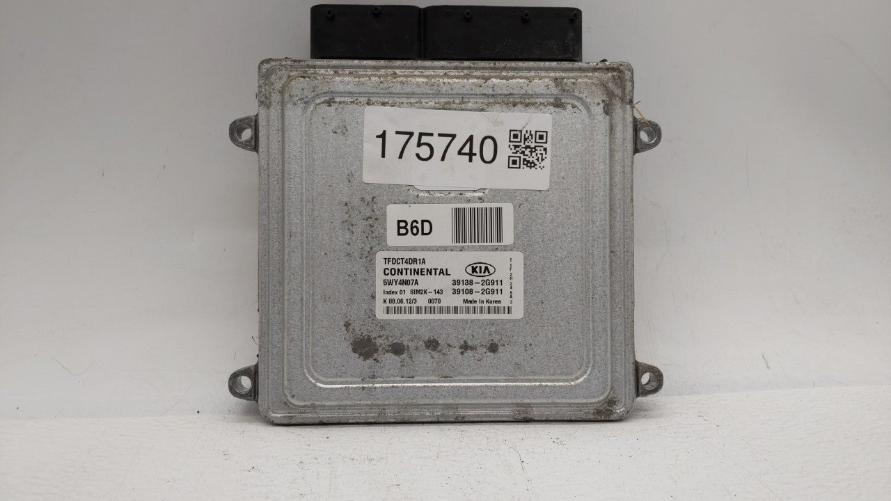 2011-2013 Kia Optima PCM Engine Control Computer ECU ECM PCU OEM P/N:39138-2G910 39108-2G910, 39138-2G911 Fits Fits 2011 201