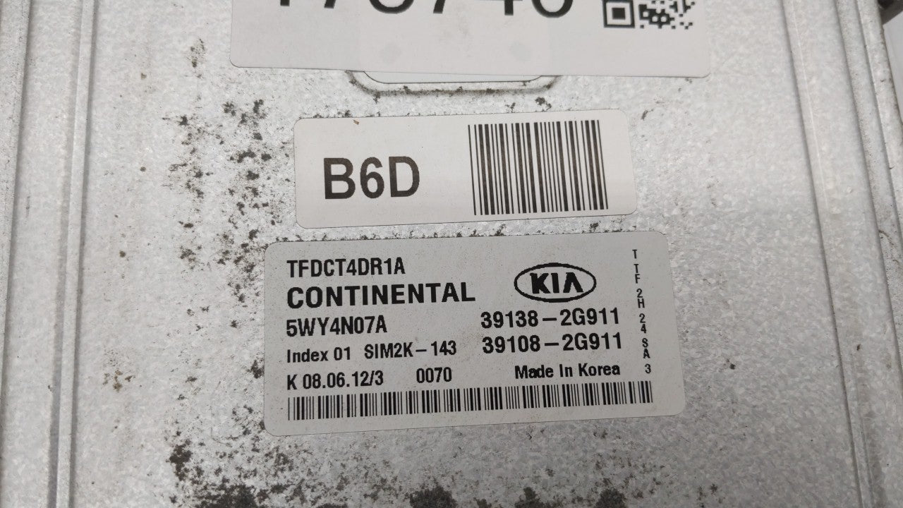 2011-2013 Kia Optima PCM Engine Control Computer ECU ECM PCU OEM P/N:39138-2G910 39108-2G910, 39138-2G911 Fits Fits 2011 201