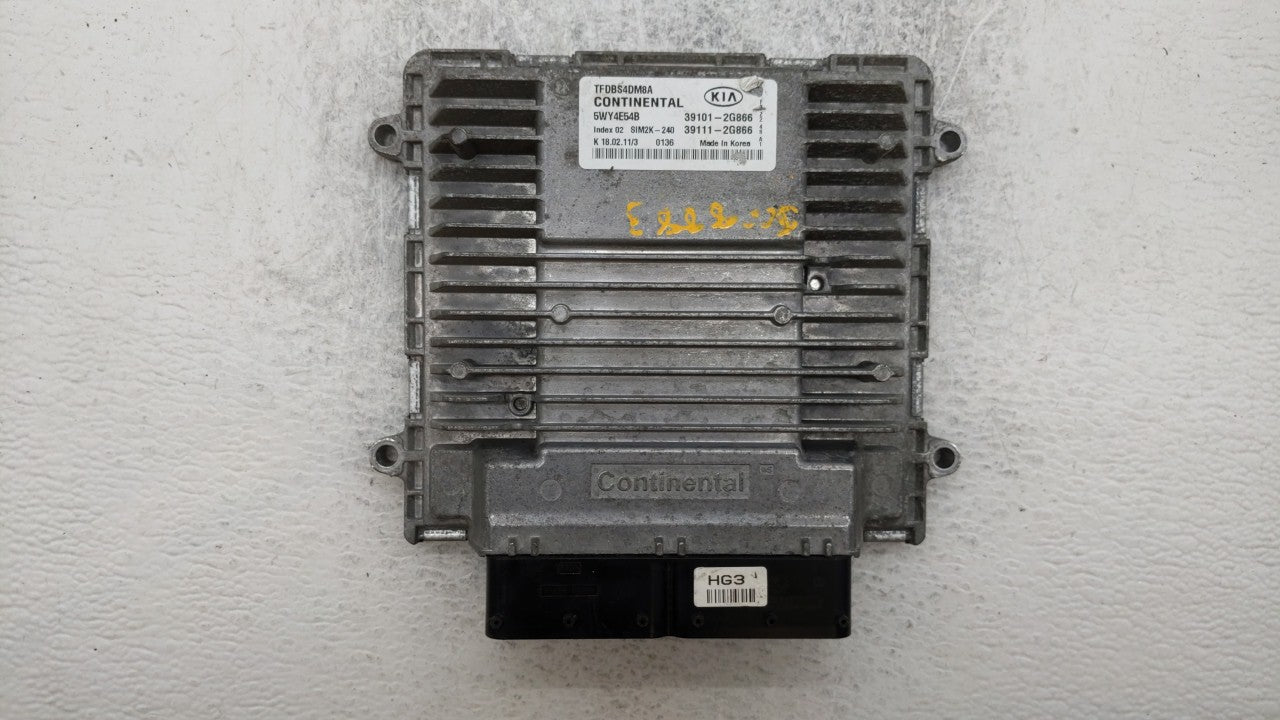 2011-2013 Kia Optima PCM Engine Control Computer ECU ECM PCU OEM P/N:39101-2G866 39111-2G886 Fits Fits 2011 2012 2013 OEM Us