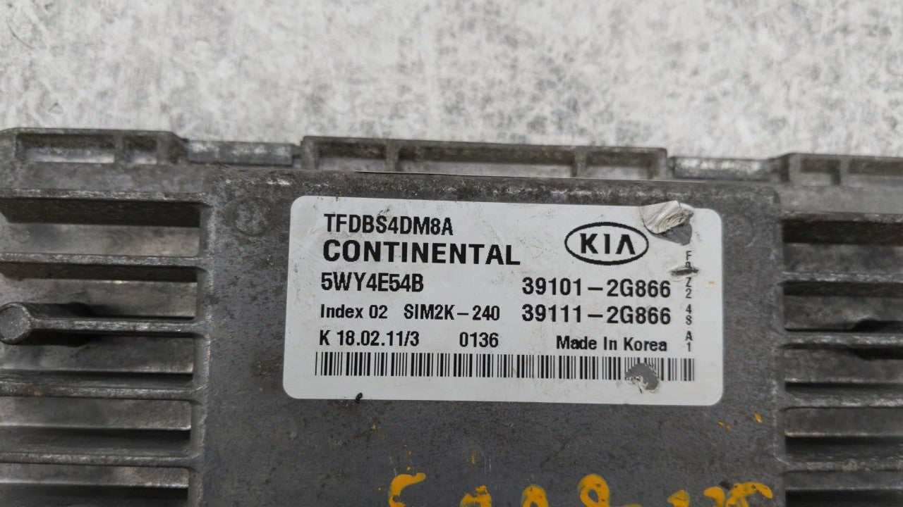 2011-2013 Kia Optima PCM Engine Control Computer ECU ECM PCU OEM P/N:39101-2G866 39111-2G886 Fits Fits 2011 2012 2013 OEM Us
