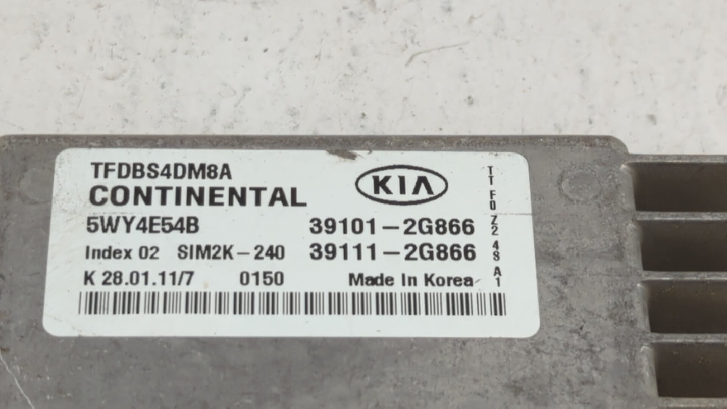 2011-2013 Kia Optima PCM Engine Control Computer ECU ECM PCU OEM P/N:39101-2G876 39111-2G876, 39101-2G866 Fits Fits 2011 201