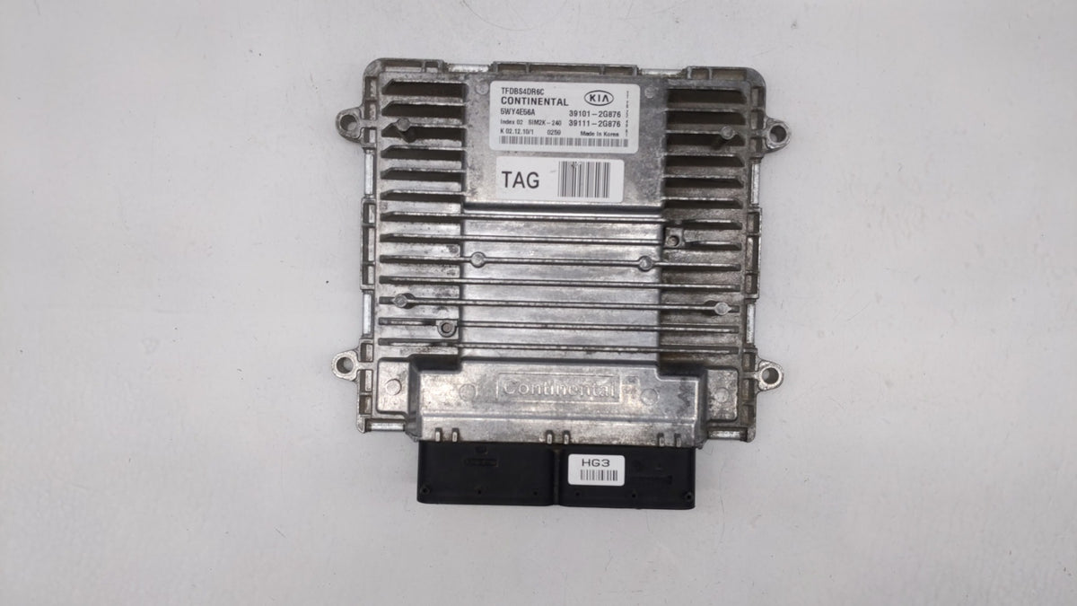 2011-2013 Kia Optima PCM Engine Control Computer ECU ECM PCU OEM P/N:39101-2G876 39111-2G876, 39101-2G866 Fits 2011 2012 201