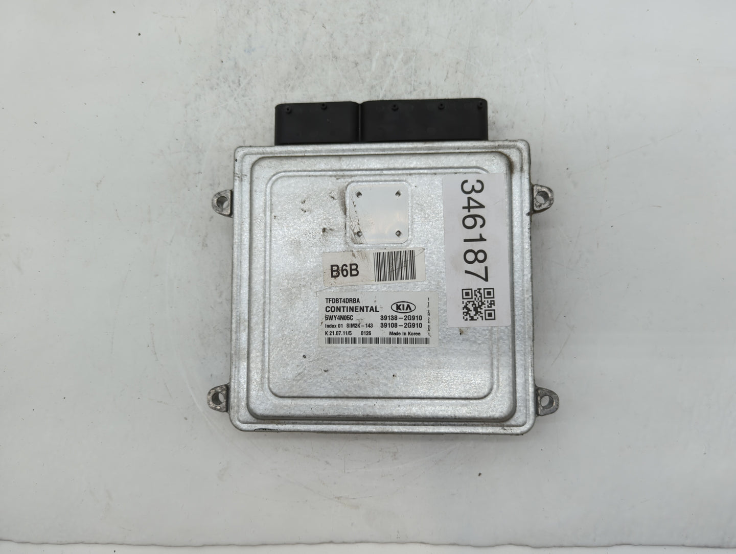 2011-2013 Kia Optima PCM Engine Control Computer ECU ECM PCU OEM P/N:39108-2G912 39138-2G912, 39138-2G910 Fits Fits 2011 201