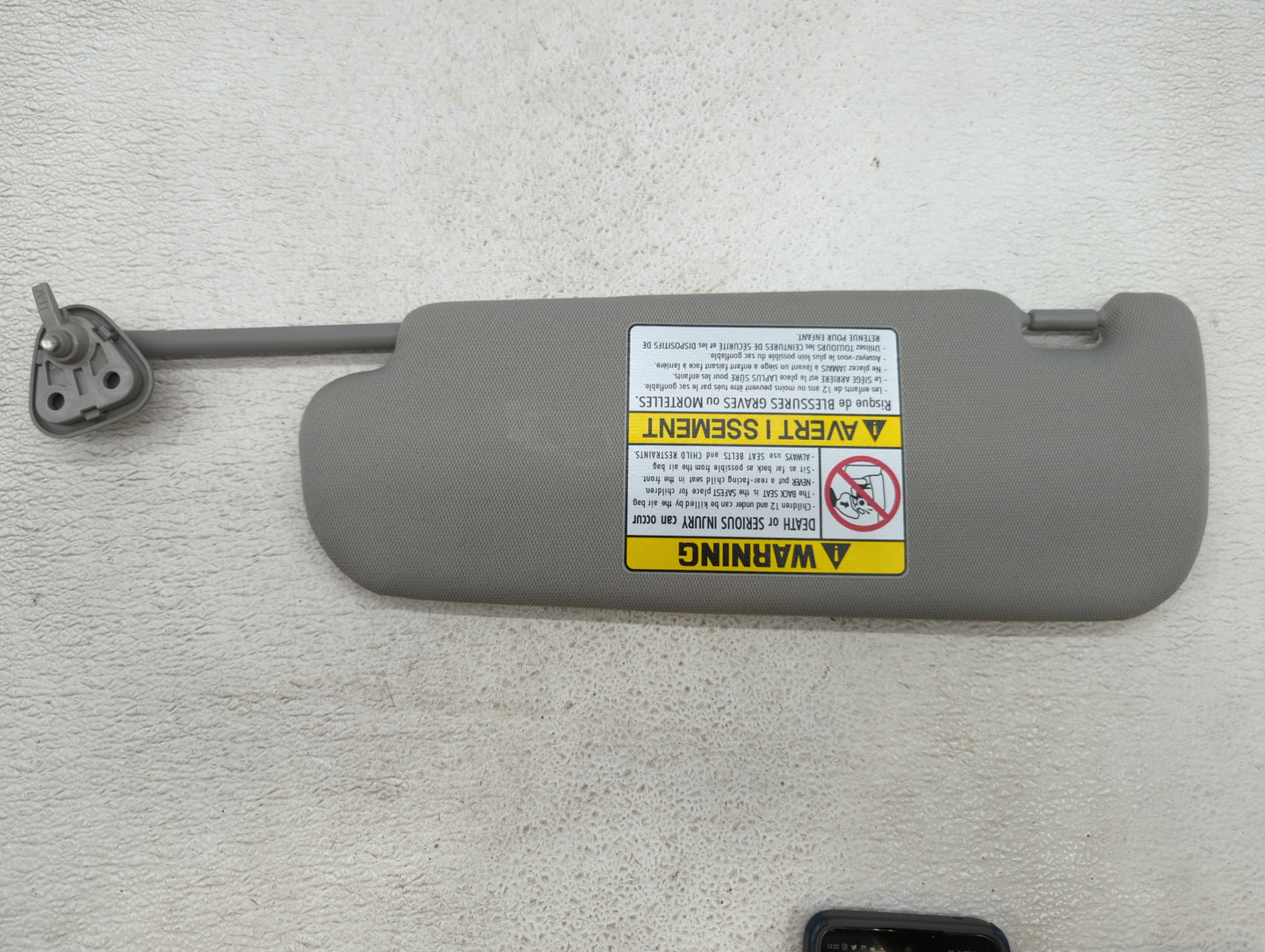 2011-2016 Kia Optima Sun Visor Shade Replacement Passenger Right Mirror Fits Fits 2011 2012 2013 2014 2015 2016 OEM Used Aut