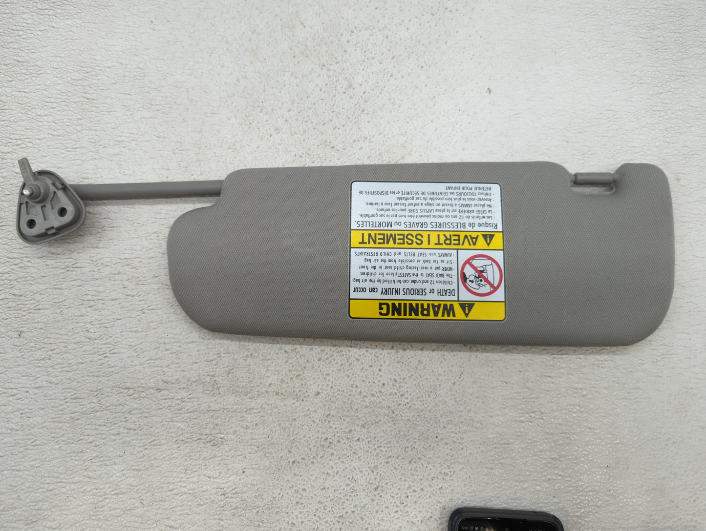 2011-2016 Kia Optima Sun Visor Shade Replacement Passenger Right Mirror Fits Fits 2011 2012 2013 2014 2015 2016 OEM Used Aut