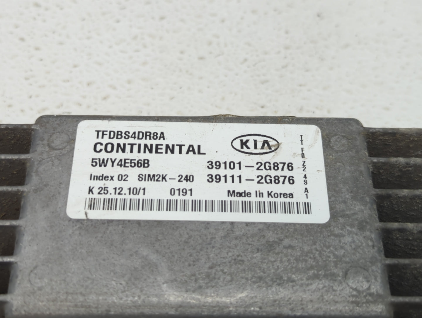2011-2013 Kia Optima PCM Engine Control Computer ECU ECM PCU OEM P/N:39101-2G876 39111-2G868, 39101-2G686 Fits Fits 2011 201