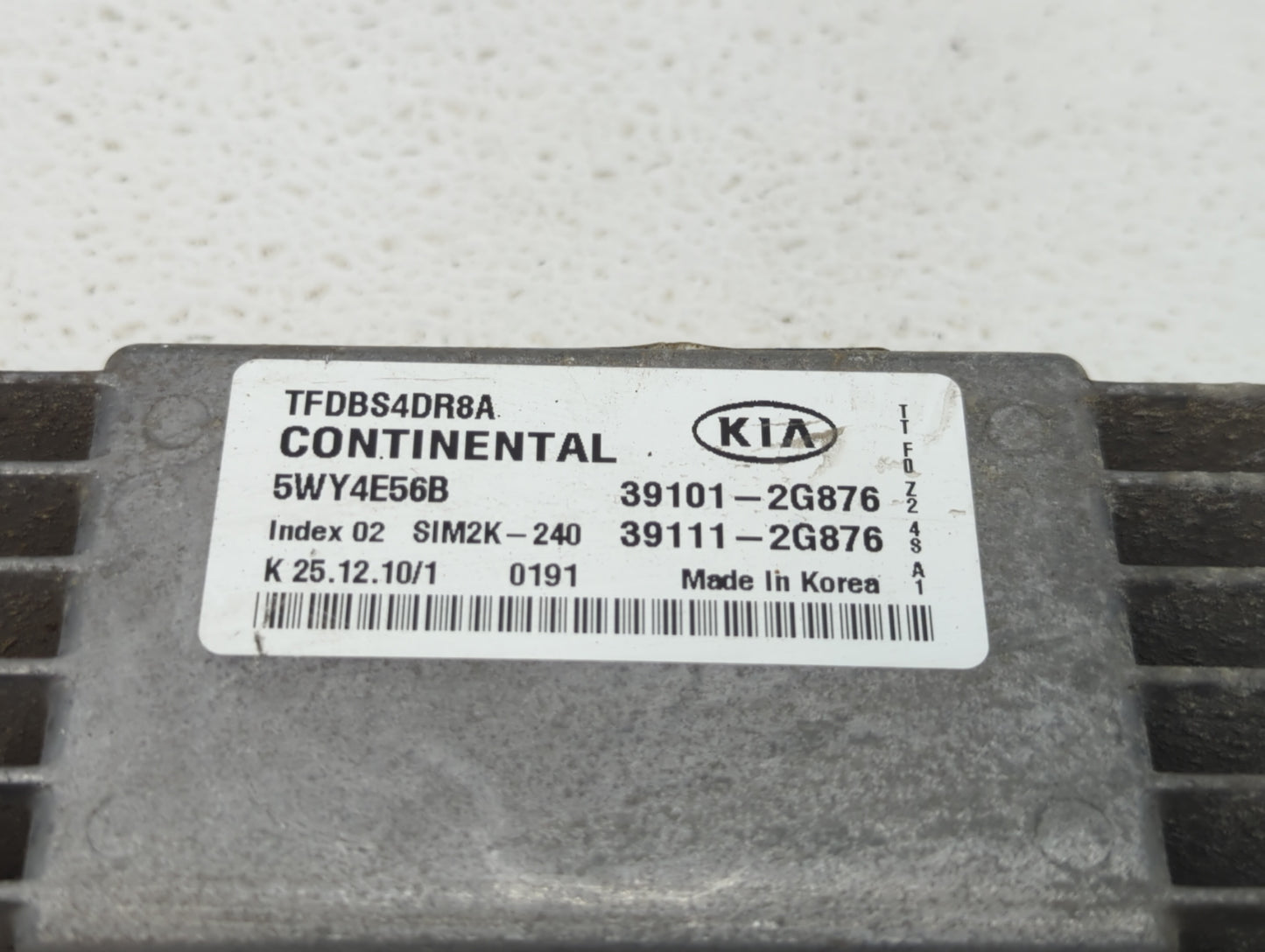 2011-2013 Kia Optima PCM Engine Control Computer ECU ECM PCU OEM P/N:39101-2G876 39111-2G868, 39101-2G686 Fits Fits 2011 201