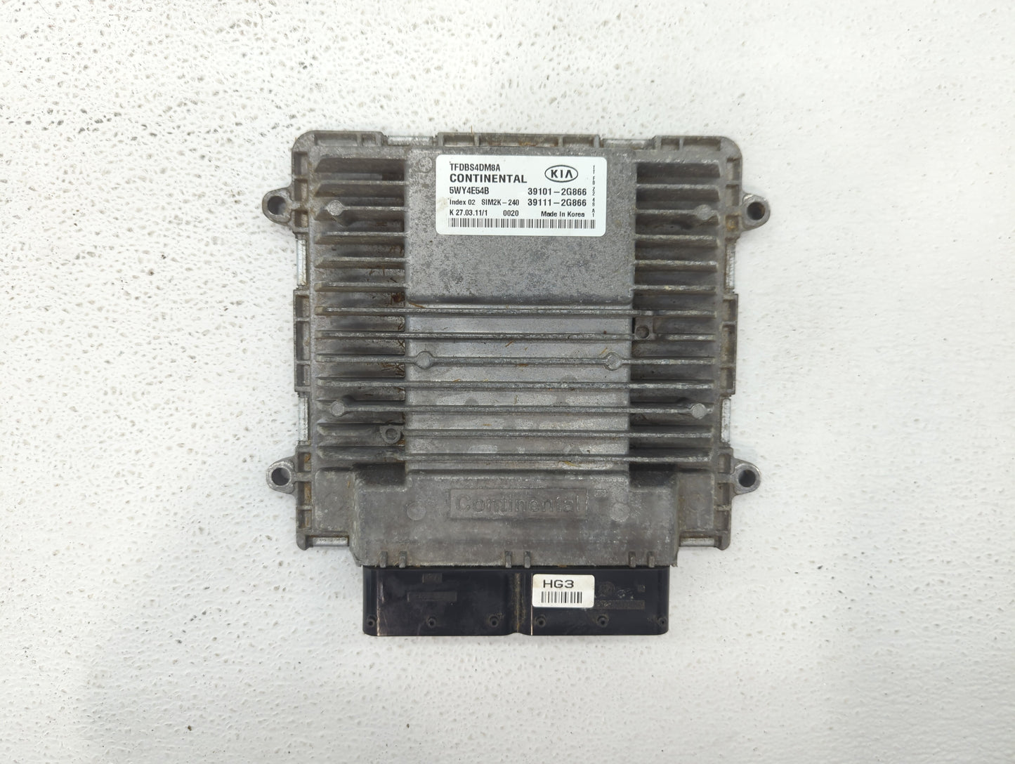 2011-2013 Kia Optima PCM Engine Control Computer ECU ECM PCU OEM P/N:39111-2G866 39101-2G866, 39101-2G868 Fits Fits 2011 201
